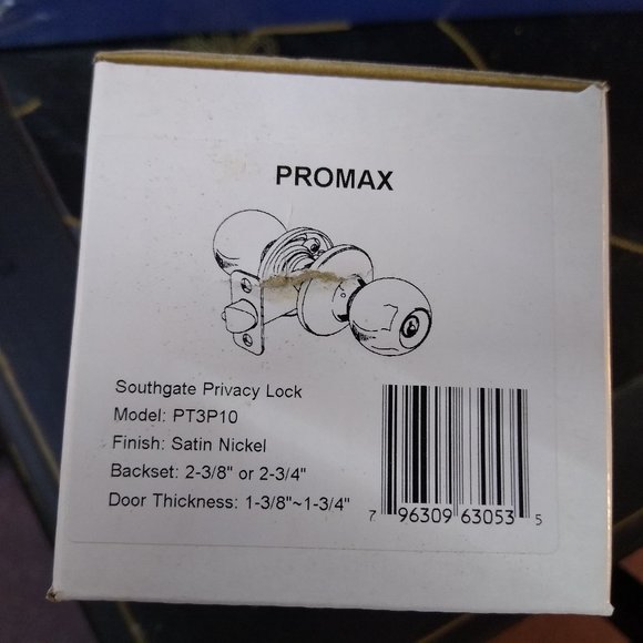 Southgate Privacy Lock PT3P10 Promax Door Knob - Picture 6 of 7